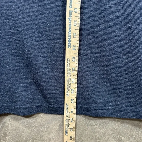 St. John's Bay Shirt Henley Sweater Men's Extra Large Long Sleeve Blue Knit - Picture 7 of 7